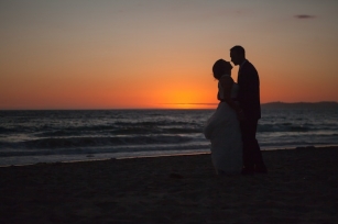 Santa Barbara Sunset Beach Wedding Karen D Photography