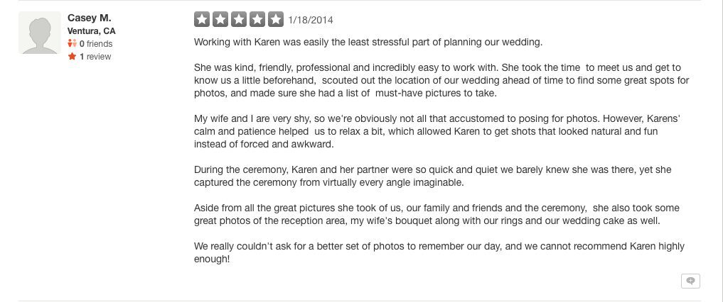 Wedding Photographer Review Karen D Photography