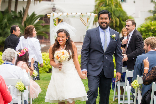 Santa Barbara Sunken Garden Courthouse Wedding, Karen D Photography-19