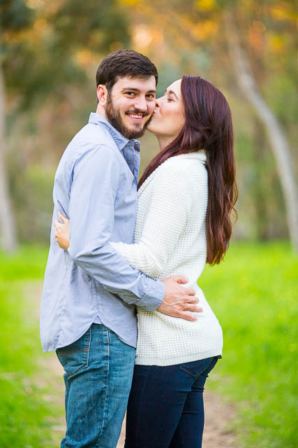 Sweet Santa Barbara engagement photos in nature