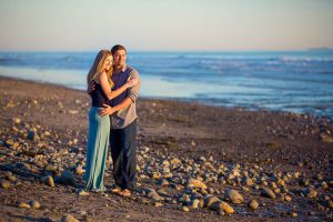 UCSB engagement photos at the beach in Isla Vista