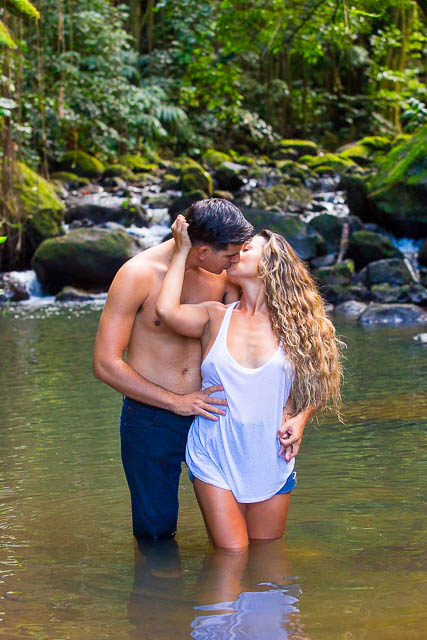 A couple's boudoir photoshoot in Oahu
