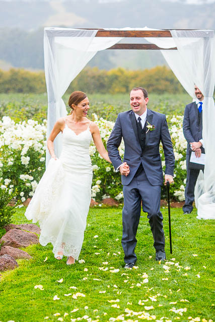 Wedding ceremony at Gerry Ranch, Camarillo, CA.