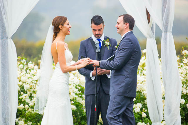 Wedding ceremony at Gerry Ranch, Camarillo, CA.