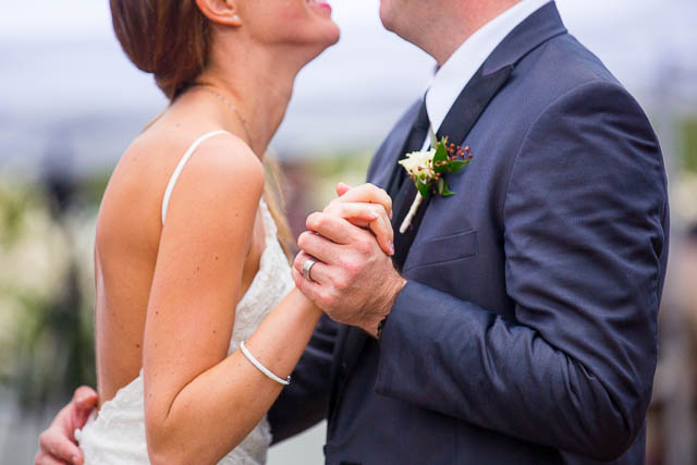Newlyweds' first dance at Gerry Ranch.