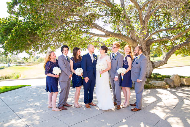 Wedding party photos at Glen Annie Golf Club.
