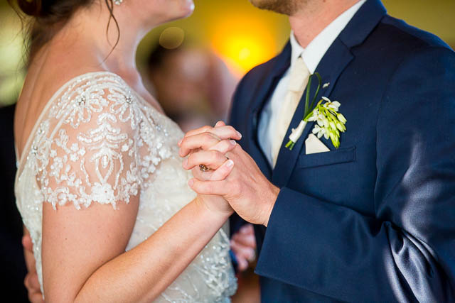 Bride and groom's first dance as husband and wife at Glen Annie Golf Course.