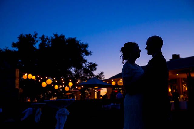 Sunset photos of newlyweds at Glen Annie Golf Course.