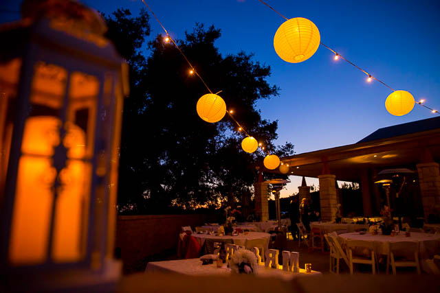 Glen Annie Golf Club wedding reception set up.