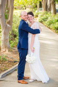 Bride and groom wedding portraits at Glen Annie Golf Course.