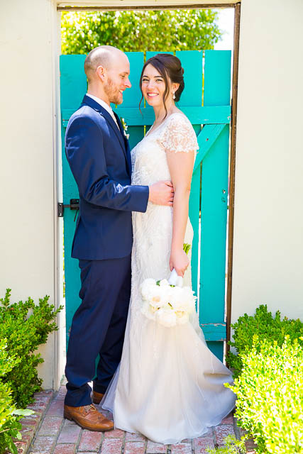 Santa Barbara wedding Bride and groom portraits.