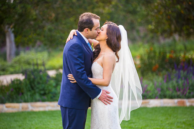 Romantic photos of newlyweds at San Ysidro Ranch wedding.