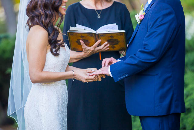 Intimate wedding ceremony at the Santa Barbara Courthouse.