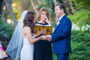 Intimate wedding ceremony at the Santa Barbara Courthouse.