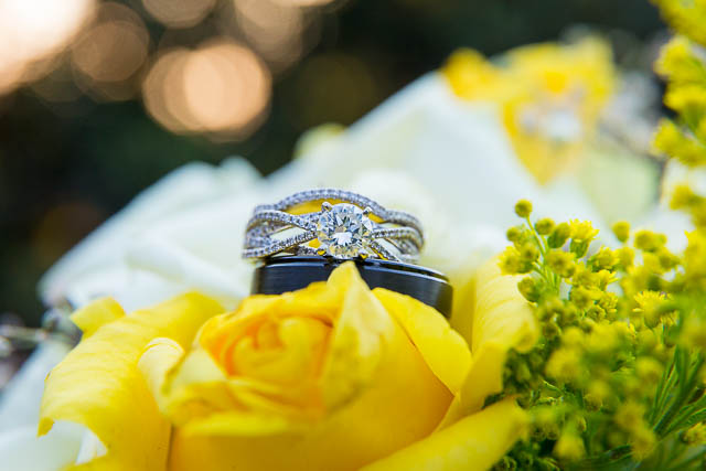 Wedding ring details.
