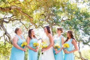 Wedding party photos at Elings Park Santa Barbara wedding.