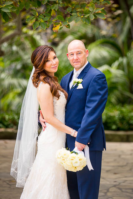 The newlyweds after their Santa Barbara Courthouse Elopement.