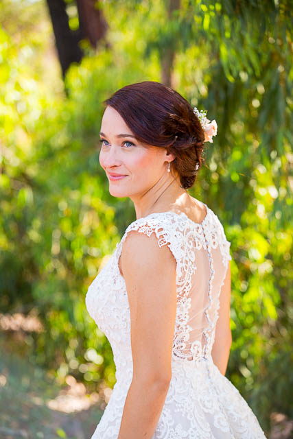 Bride and groom's first look at the Coronado Butterfly Preserve in Goleta. 