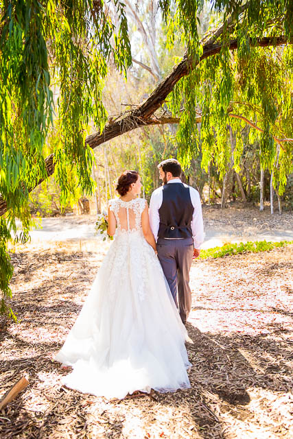 Bride and groom photos at the Coronado Butterfly Preserve.