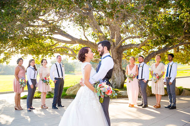 Bridal party photos at Glen Annie Golf Club.