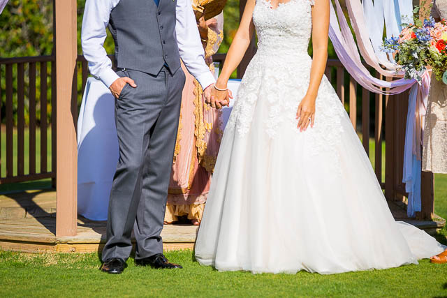 Wedding ceremony at Glen Annie Golf Club in Goleta, CA.