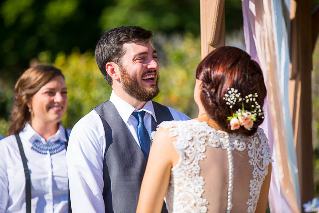 Wedding ceremony at Glen Annie Golf Club in Goleta, CA.