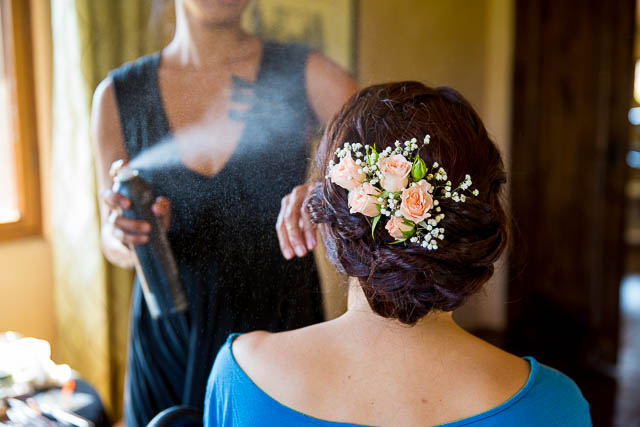 Bride's wedding getting ready photos.