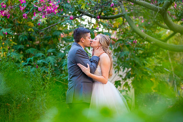Fall wedding at Alice Keck Park, Santa Barbara.