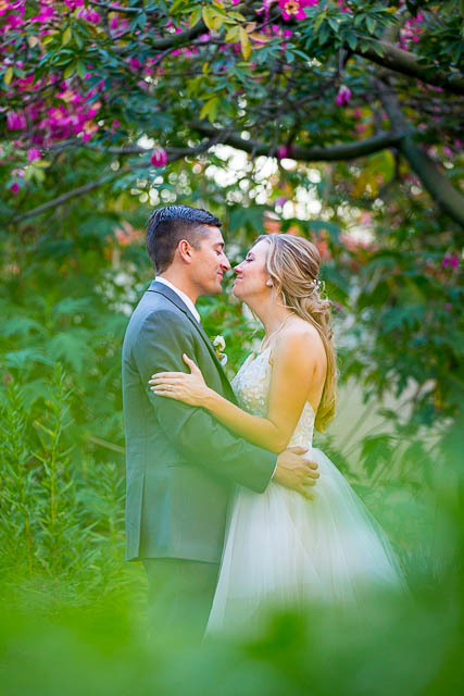 Fall wedding at Alice Keck Park, Santa Barbara.