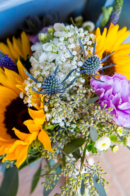 The wedding bouquets by The Twisted Twig.