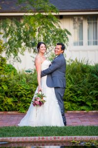 Belmond El Encanto bride and groom sunset photos.