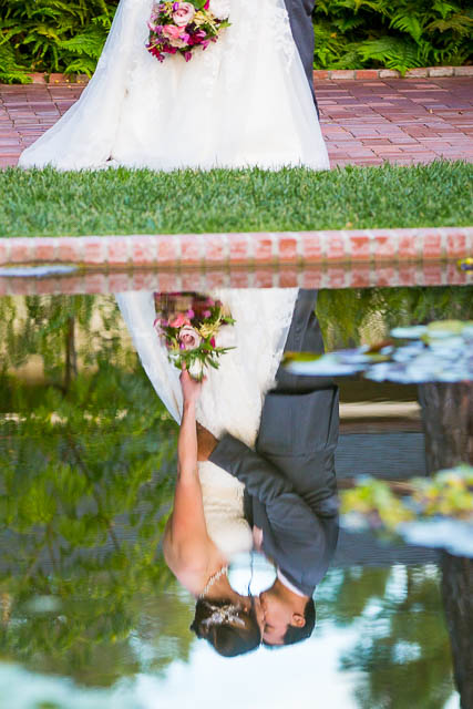 Belmond El Encanto bride and groom sunset photos.