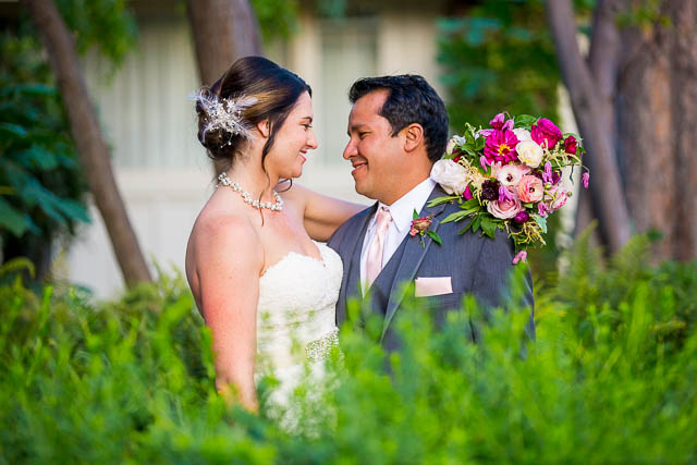 Belmond El Encanto bride and groom sunset photos.