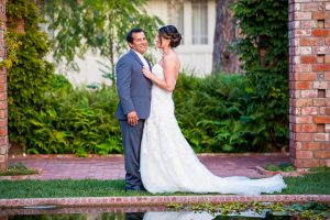 Belmond El Encanto bride and groom sunset photos.