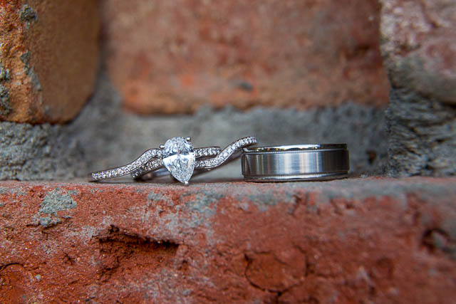 Wedding rings at Belmond El Encanto.