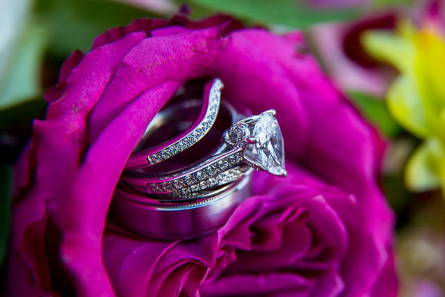 Wedding rings at Belmond El Encanto.