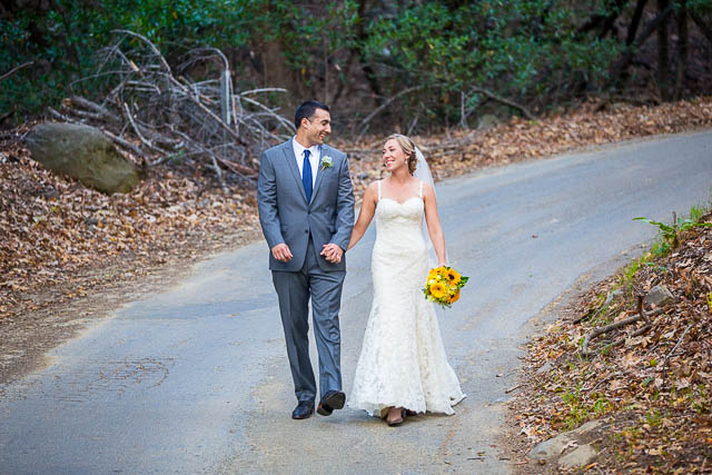 Bride and groom photos at Circle Bar B Goleta wedding.