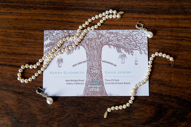 Wedding details at Circle Bar B Guest Ranch wedding.