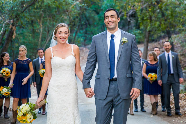 Wedding party photos at Circle Bar B wedding in Santa Barbara, California.