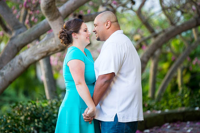 Romantic Santa Barbara Courthouse wedding photos.