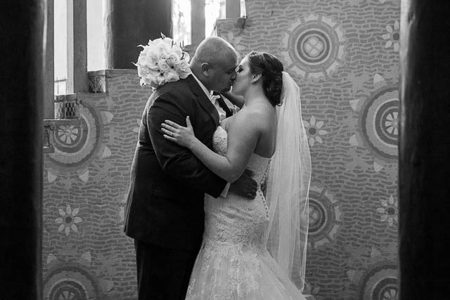 Bridal portraits at the Santa Barbara Courthouse.