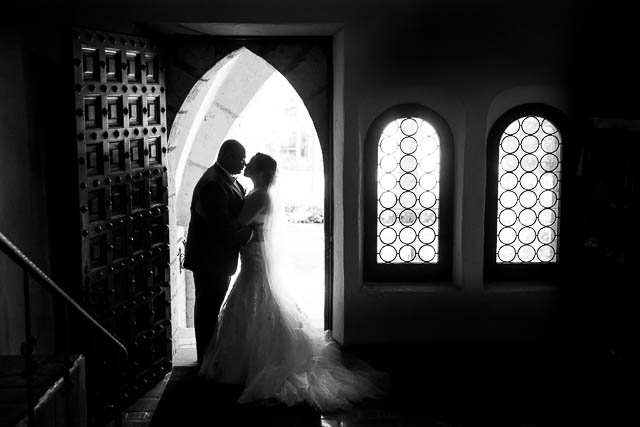Wedding photos at the Santa Barbara Courthouse.