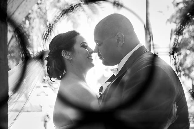 Wedding photos at the Santa Barbara Courthouse.