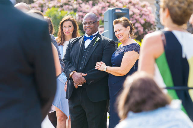 Fess Parker Rose Garden wedding ceremony.