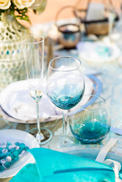 Wedding decor at the Plaza Del Sol at the Fess Parker Resort wedding.