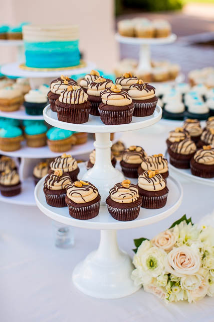 Crushcakes cupcakes and cake for the Fess Parker wedding.