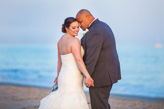 Fess Parker bride and groom sunset photos on the beach.