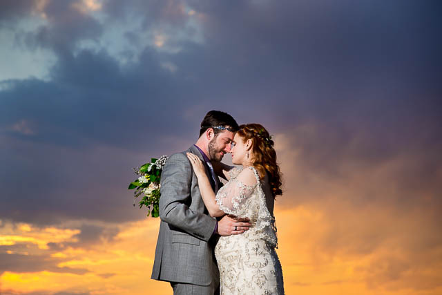 Amazing bride and groom sunset photos in Boulder, Colorado.