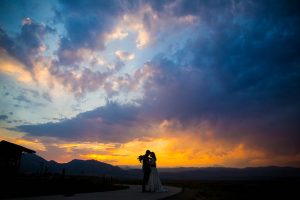 Amazing bride and groom sunset photos in Boulder, Colorado.