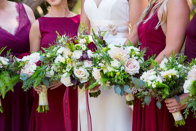 Bridal party portraits the a Glen Annie Golf Club wedding in Santa Barbara, CA.